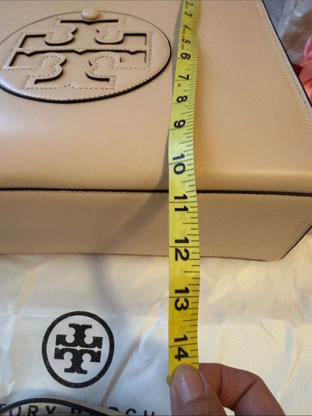Beige structured Tote Bag nwot